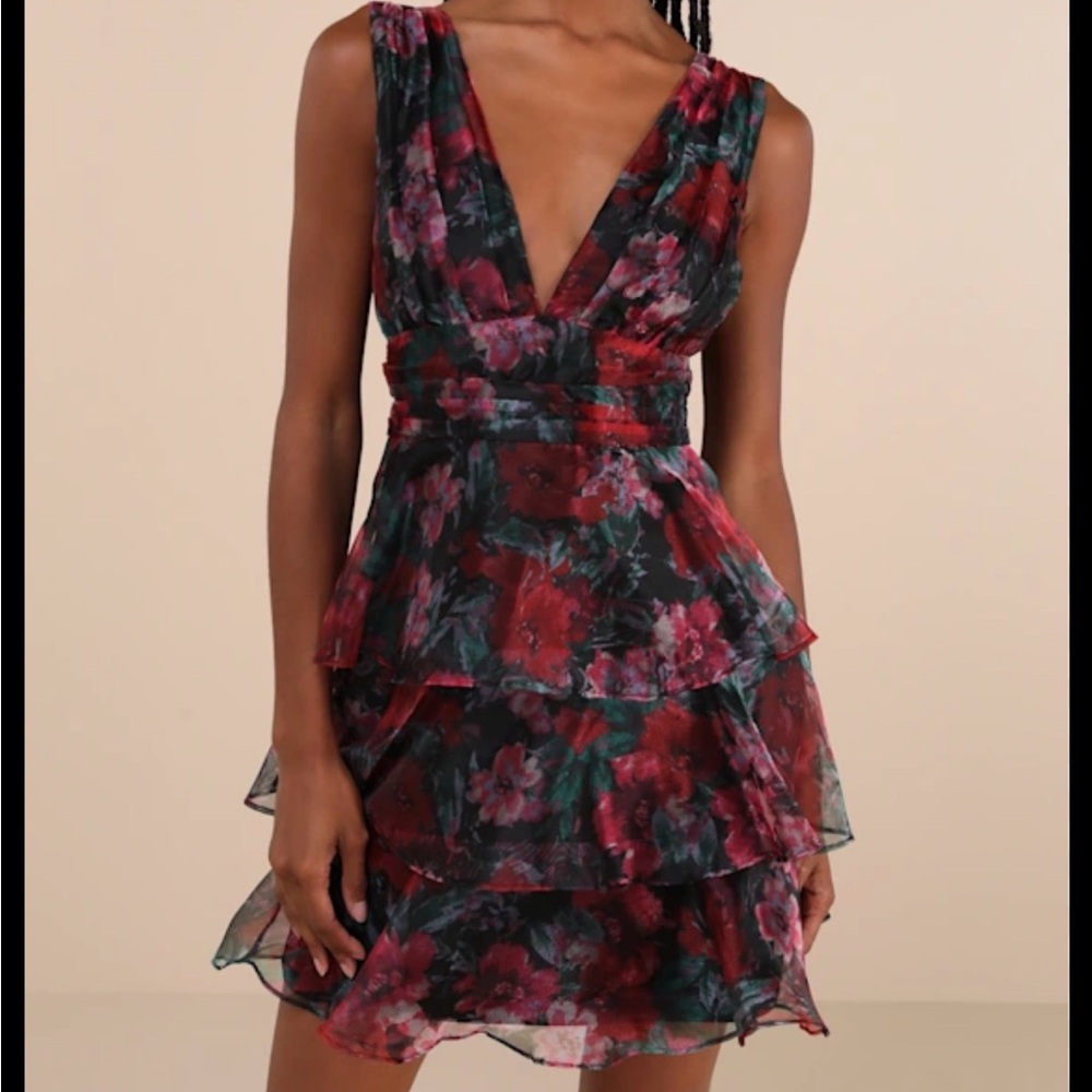 Lulus Tiered Floral Dress